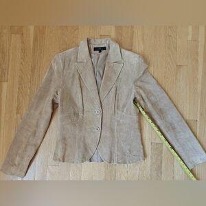 Tan Suede Women's Blazer